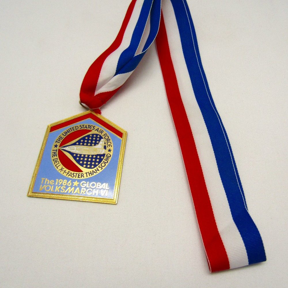Vintage United States Air Force Bell X-1, 1986 Global March Collectible Medal